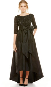 Black Beaded Evening Gown - Dress for the Wedding