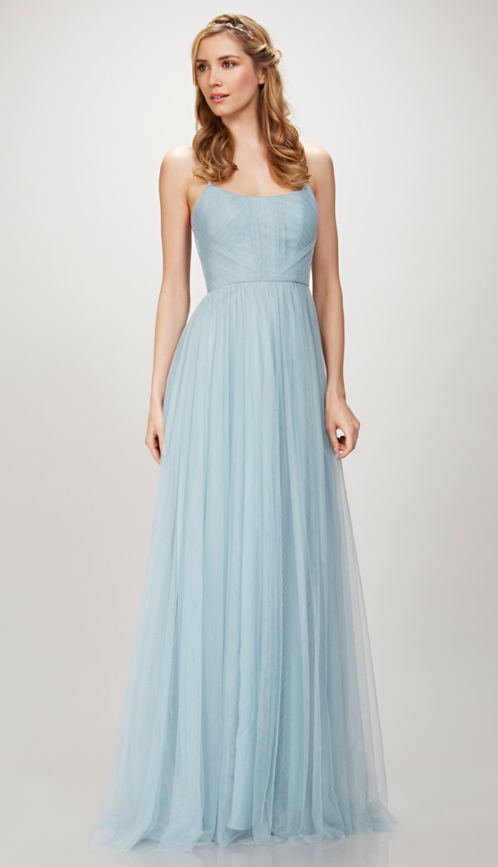 Sea Blue Bridesmaid Dress