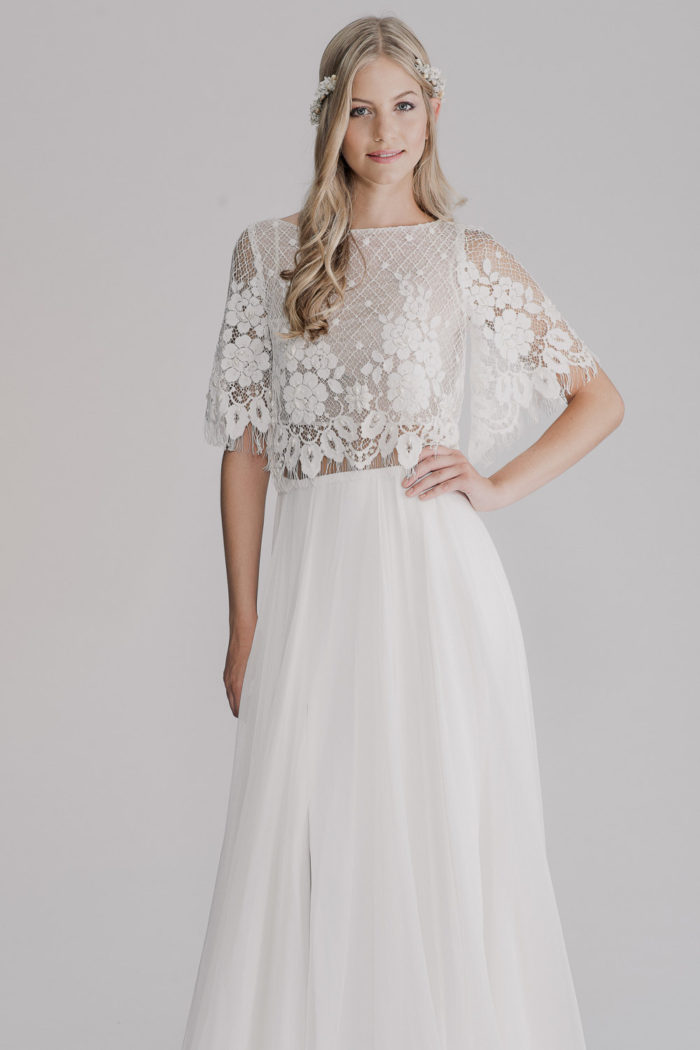 Two piece wedding dress | RISH Bridal