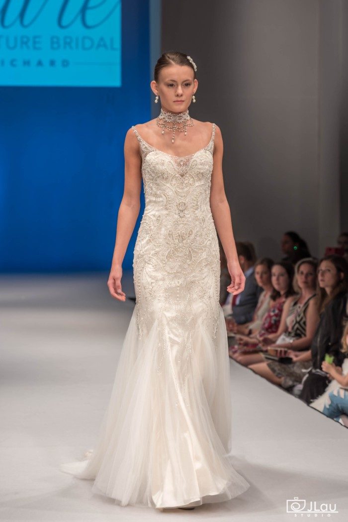 Richly beaded wedding dress Style C113 Evangeline