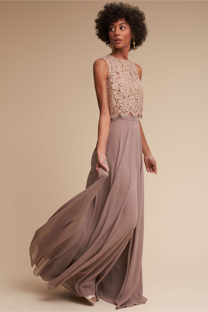 Lace Crop Top and Skirt for Bridesmaids