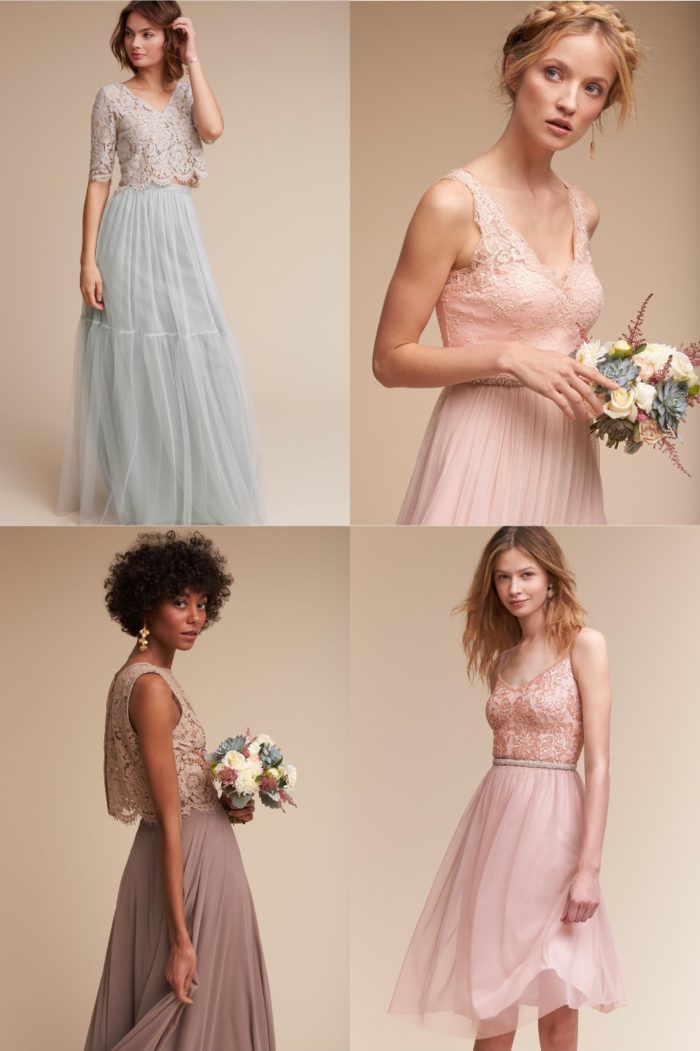 Lace Bodice Bridesmaid Dresses