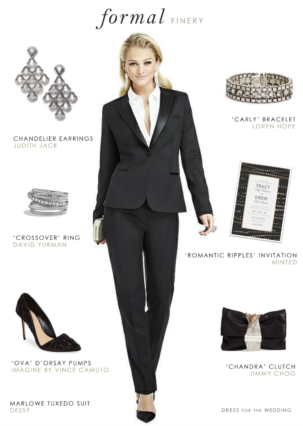 tuxedo outfit for ladies