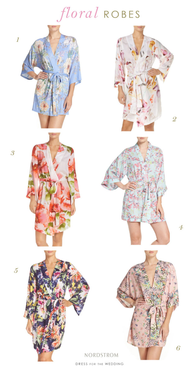 Floral Robes for Weddings