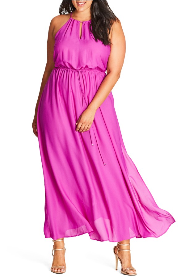 Pretty Plus Size Dress for Spring Weddings