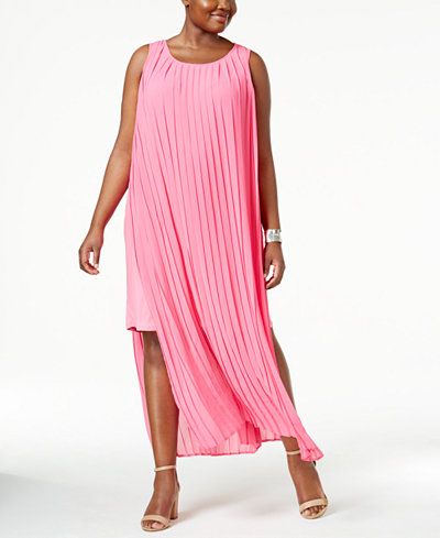 Pink Plus Size Daytime Wedding Guest Dress