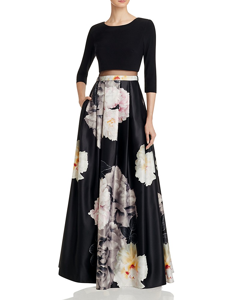 Dark Floral Maxi Dresses - Dress for the Wedding