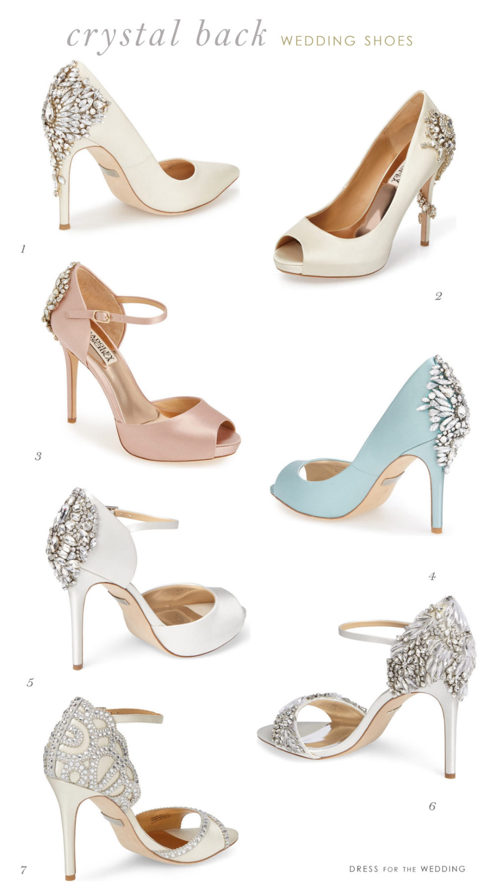 Crystal Back Wedding Shoes: The Perfect Bridal Shoe! - Dress for the ...