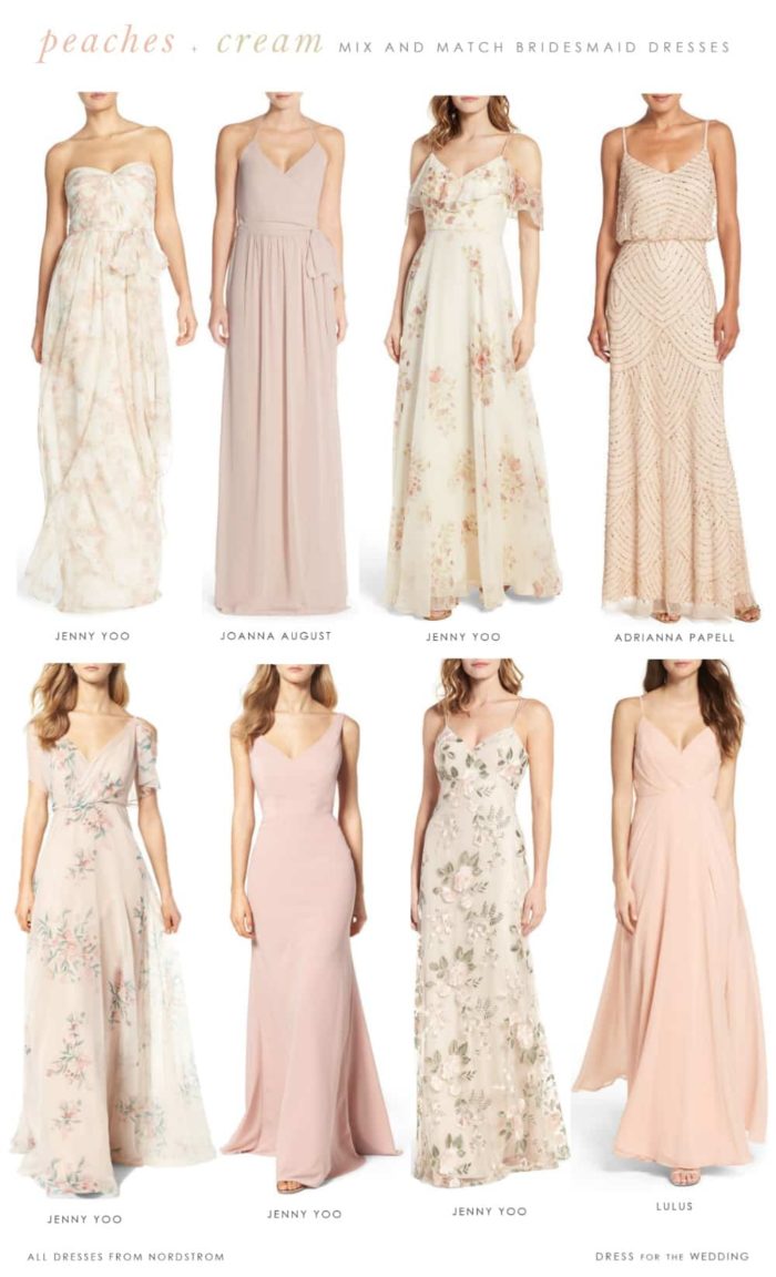 cream bridesmaid dresses