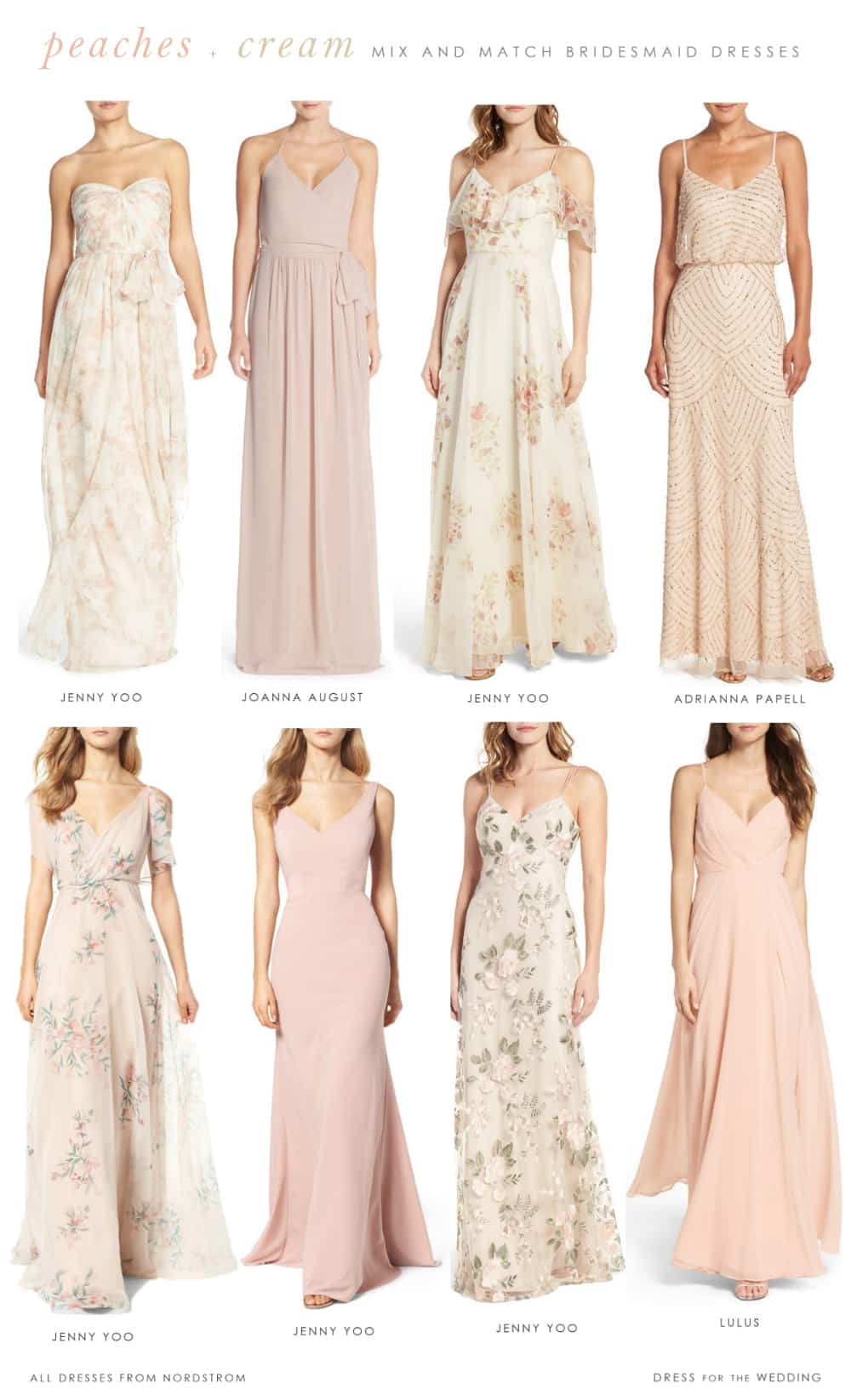 Floral, Peach, Blush and Cream ...