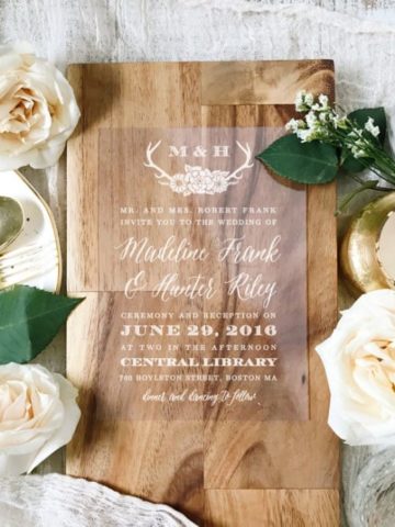 Clear Wedding Invitations