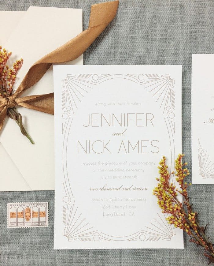 Custom Color Wedding Invitations (That Are Cute and Affordable, Too