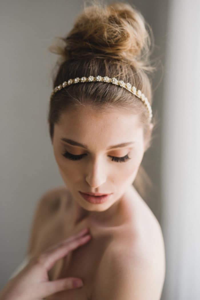 Gold Bridal Headband