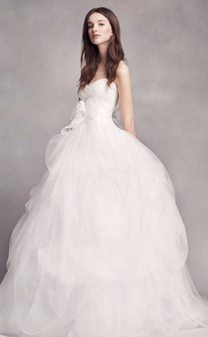 Strapless Tulle Wedding Dress by White by Vera Wang