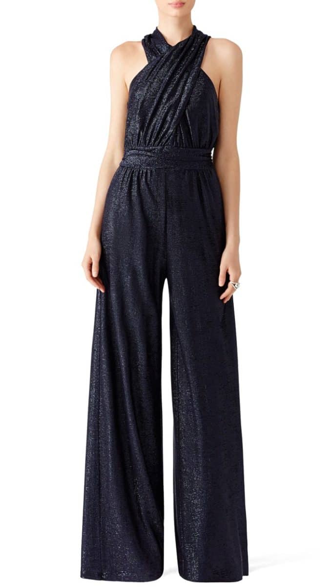 what to wear with navy jumpsuit for a wedding