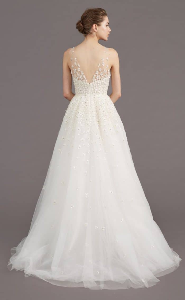 Back of Callie wedding dress by Amsale Fall 2017