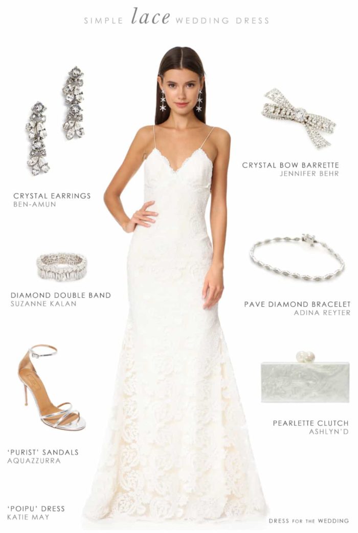 Dress for the Wedding Simple Lace Wedding Dress