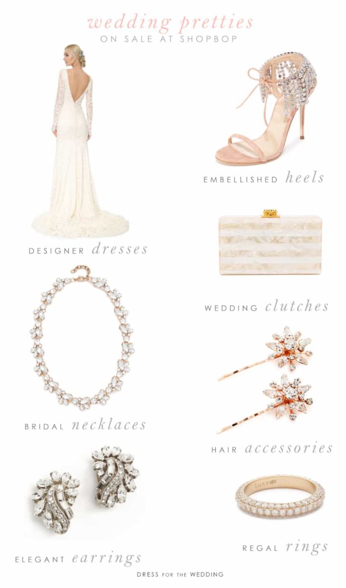 Wedding Dresses and Accessories on Sale Shopbop Fall 2017 Sale Picks