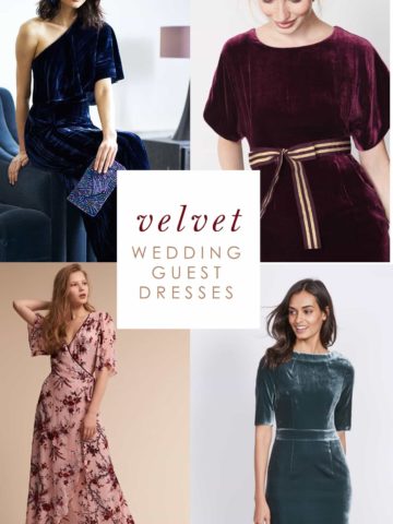Velvet Dresses to Wear as a Wedding Guest