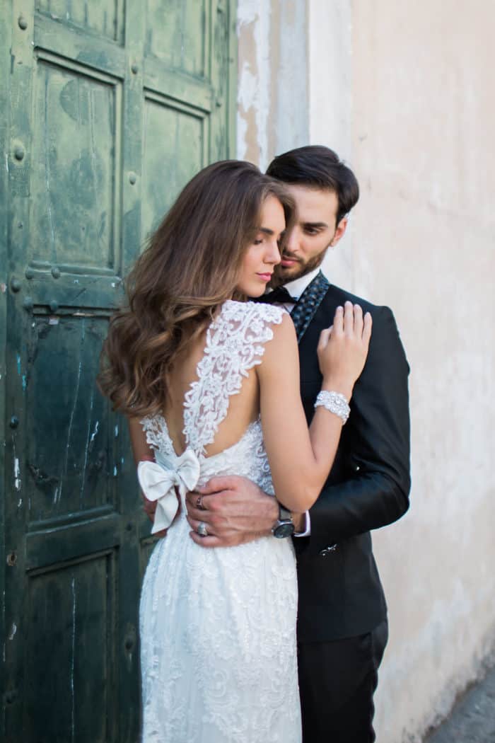 Detail of Anna Campbell Bridal Gown