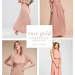 Where to find bridesmaid dresses in Rose Gold
