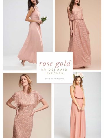 Rose Gold Wedding Attire - Dress for ...