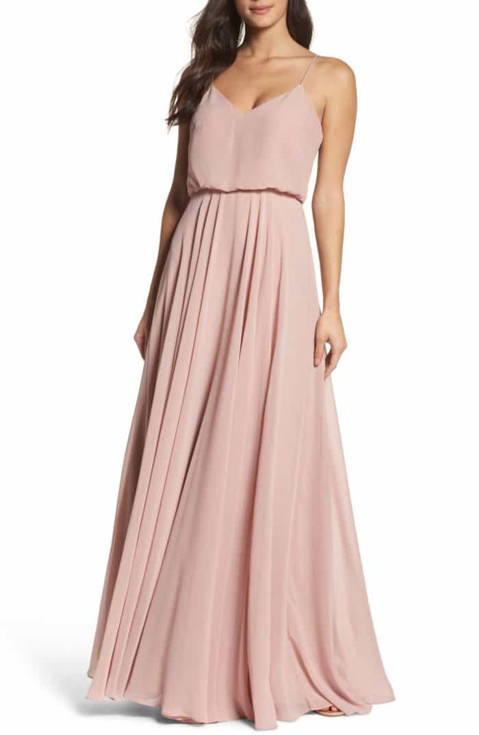 gold chiffon bridesmaid dresses