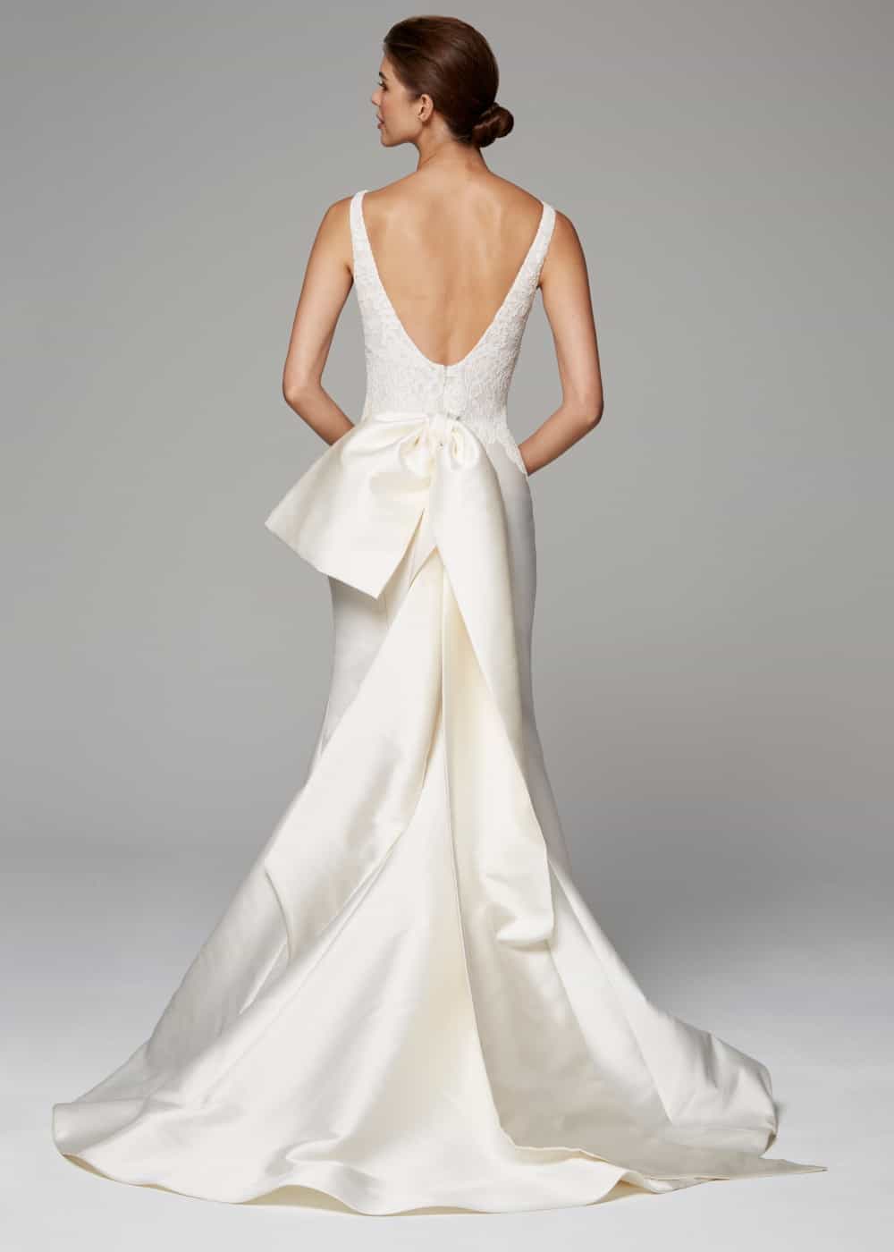 bow back wedding dress celine anne barge 2018