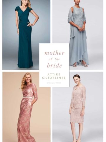 attire guidelines for mother of the bride and mother of the groom