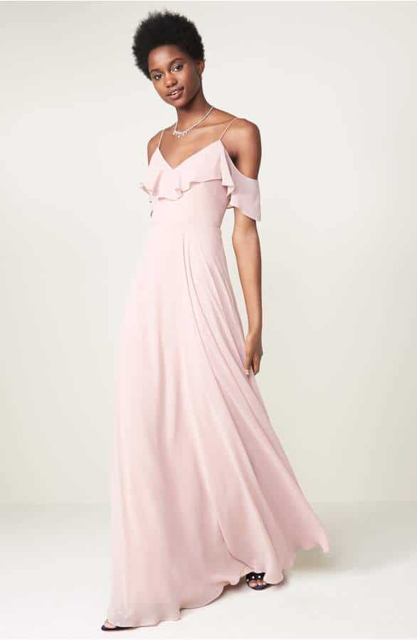 pink beach bridesmaid dresses