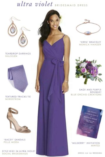 Ultra Violet Bridesmaid Dress - Dress for the Wedding