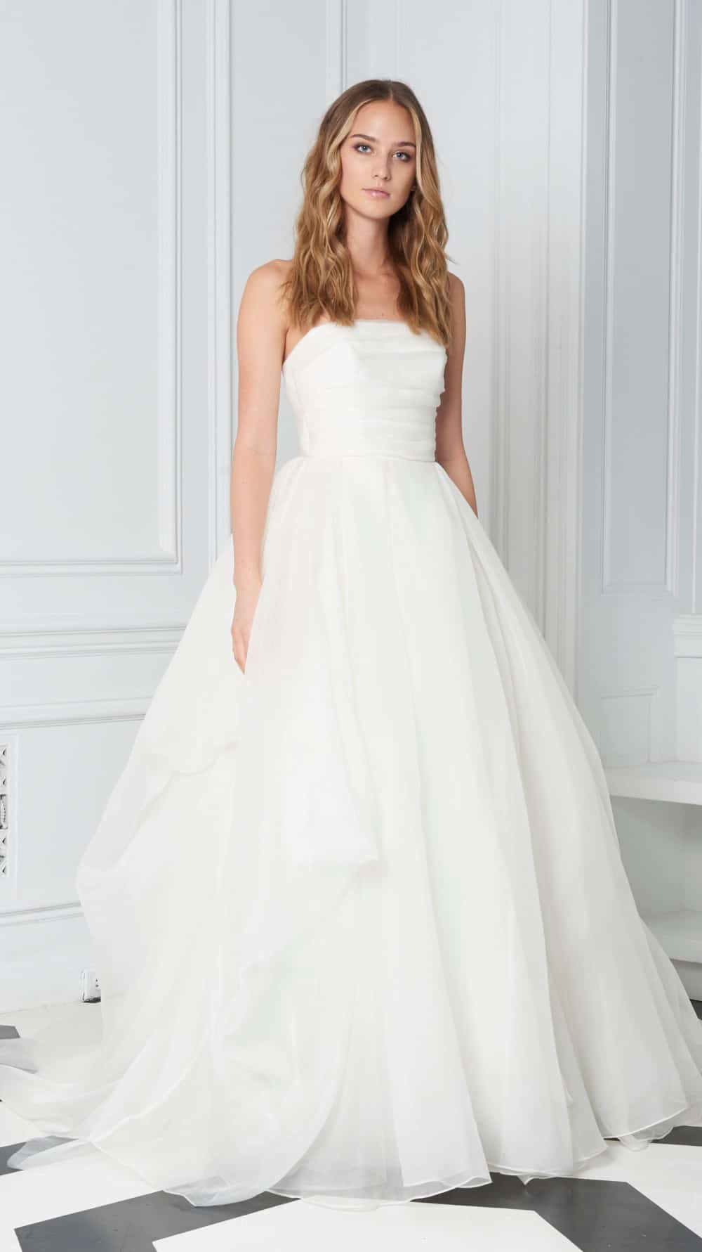 strapless ball gown wedding dress bliss monique lhuillier fall 2018