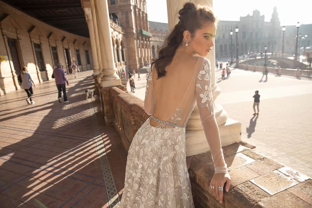 berta bridal gown 2018 seville long sleeves