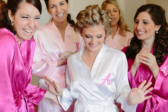 monogram robes for bridesmaids and brides