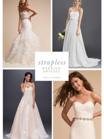 strapless wedding dresses