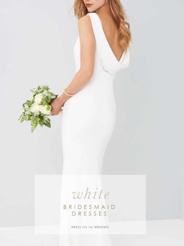 white dresses for bridesmaids