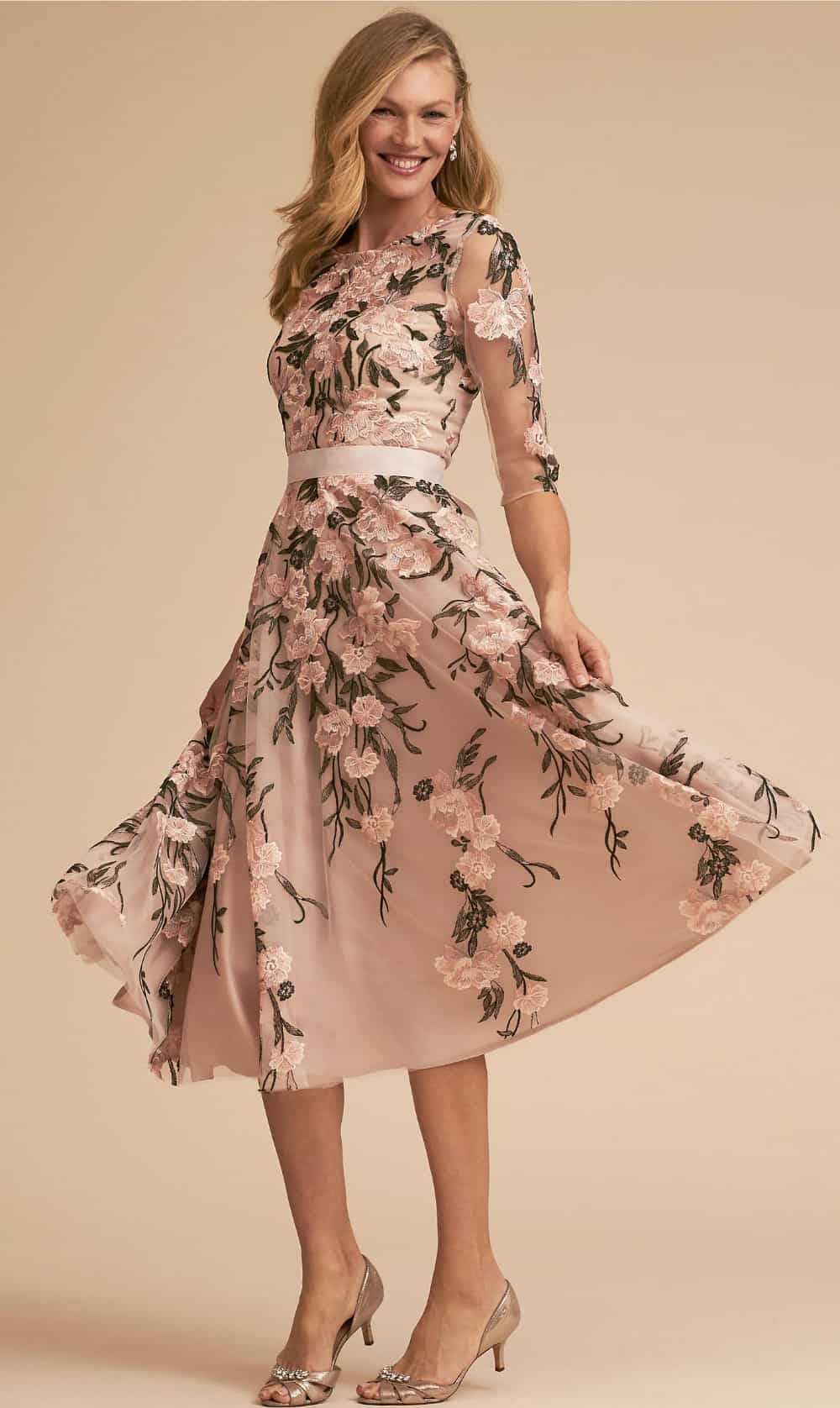 long floral dresses for wedding