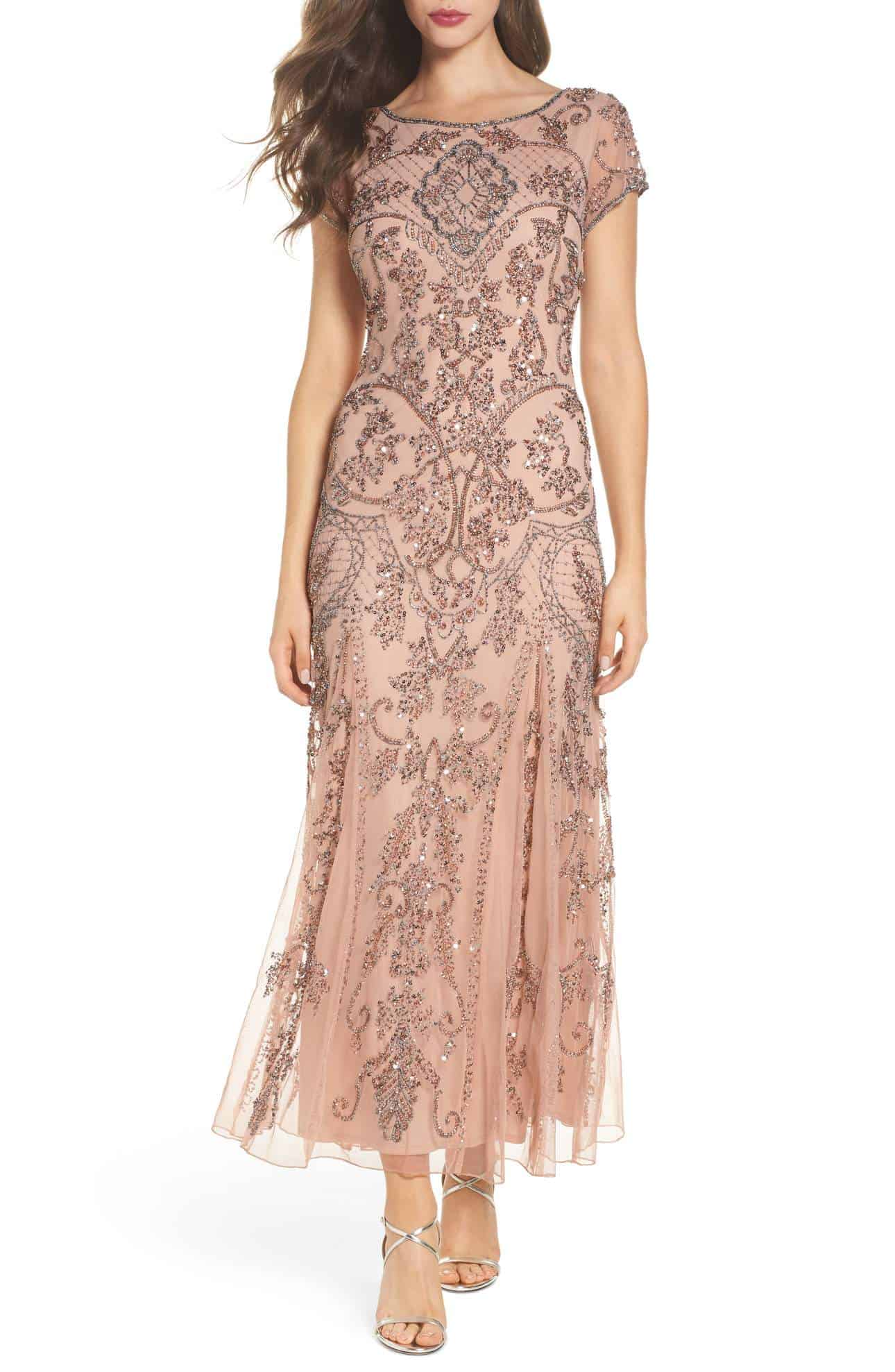 Rose Gold Mother of the Bride Dresses Dress for the Wedding