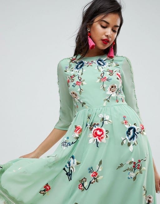 green dresses for wedding guests