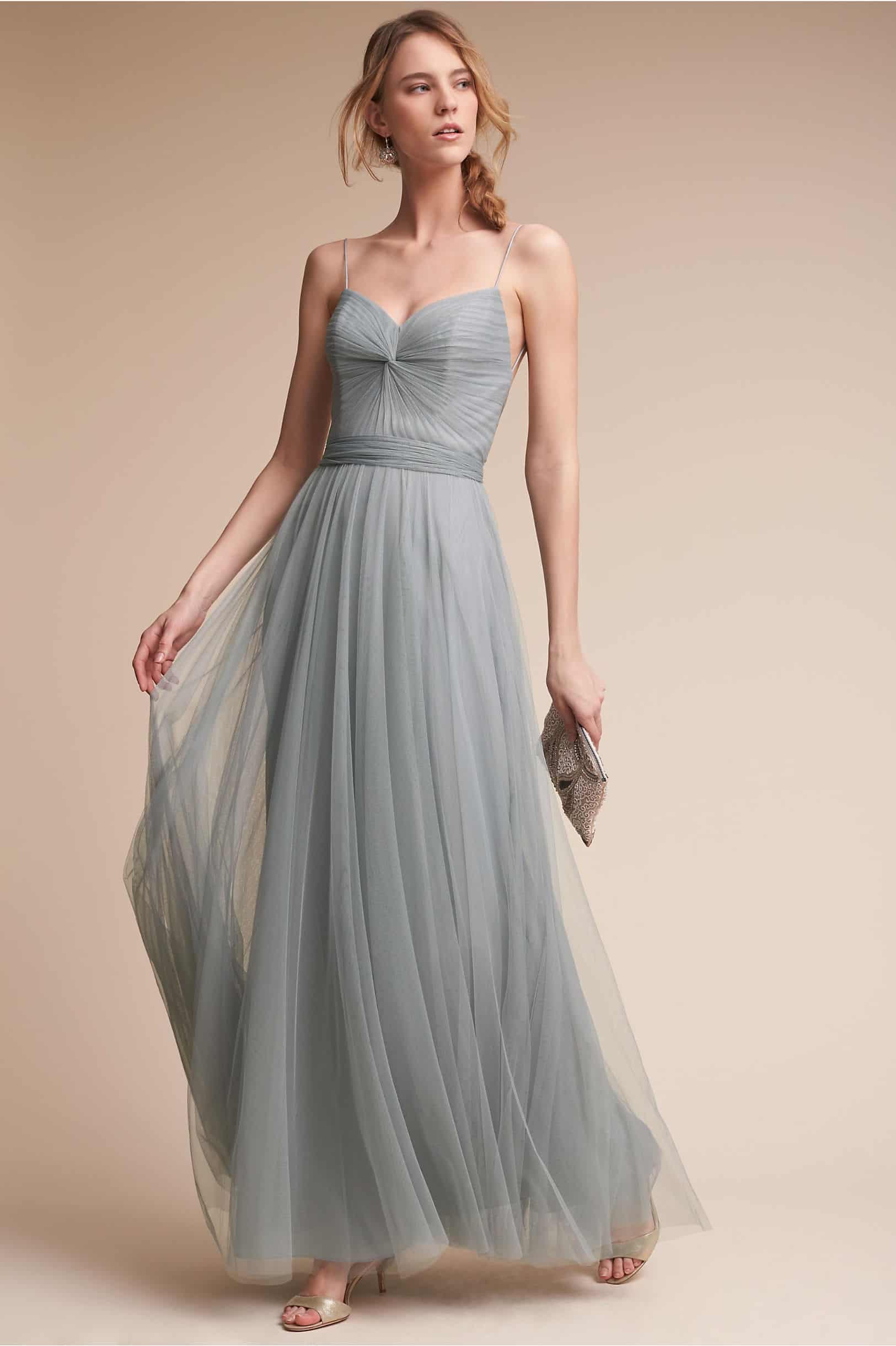 light blue beach bridesmaid dresses