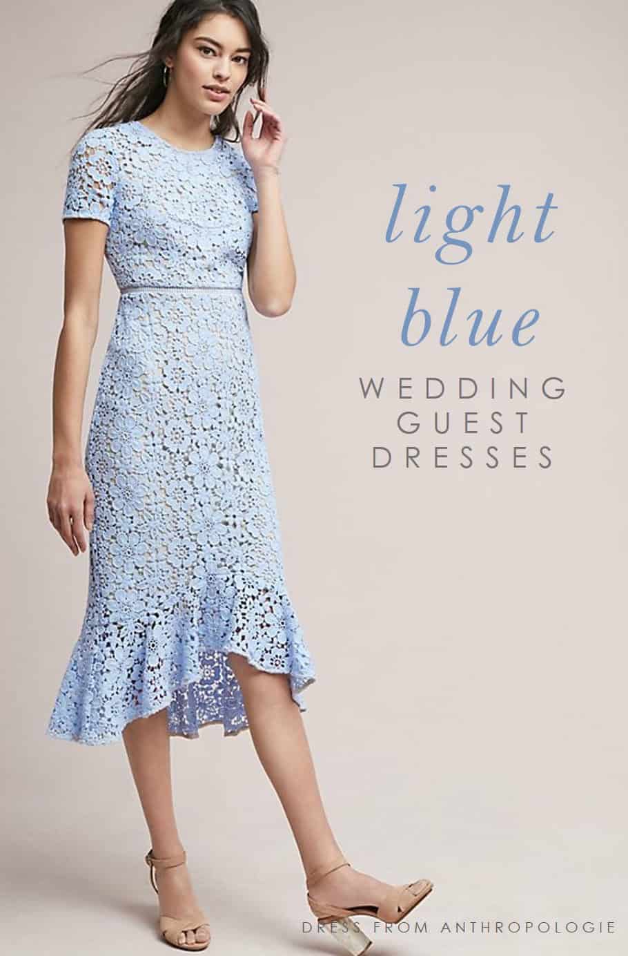 blue dress for wedding guest