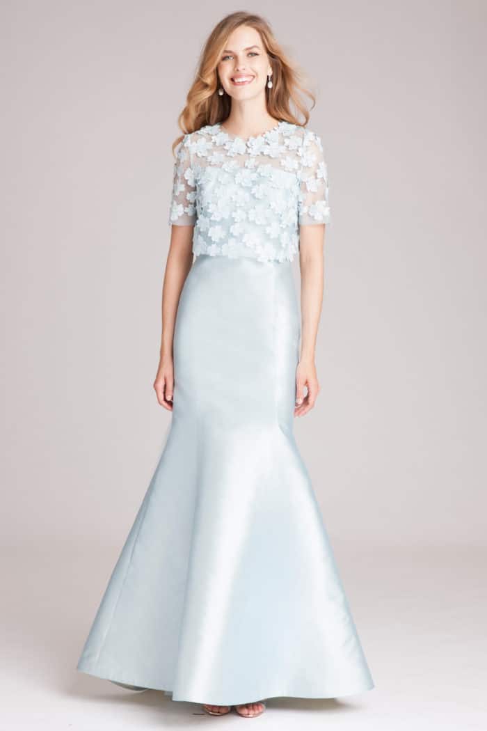 light blue mother of the bride gown by teri jon