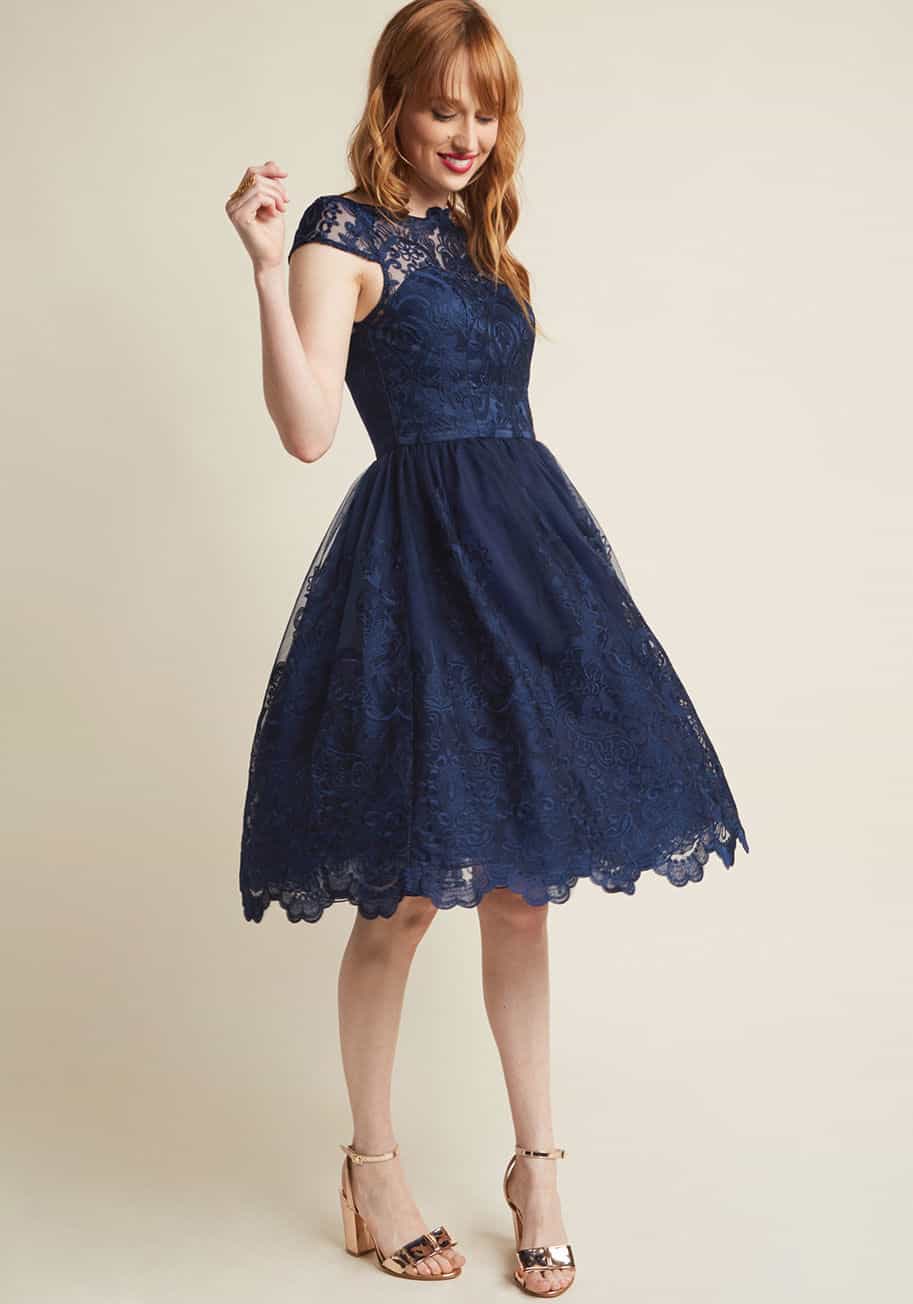 navy blue dresses for weddings