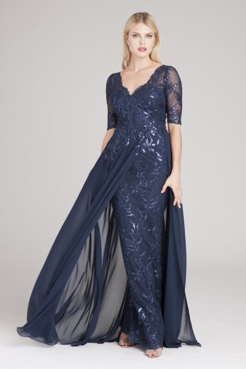 mother of the groom navy dress