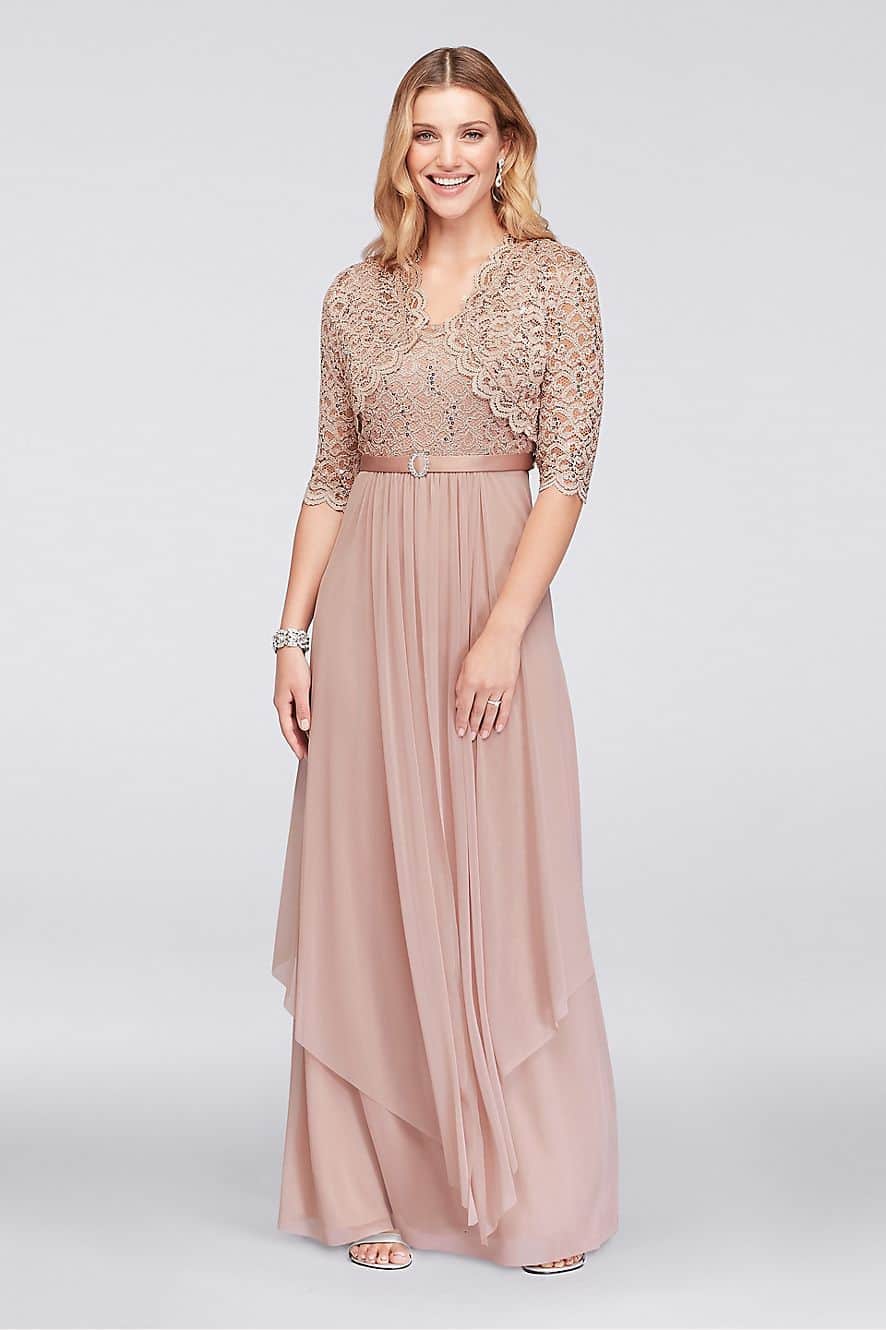 Rose Gold Mother  of the Bride Dresses  Dress  for the Wedding 