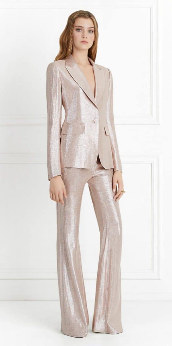 Sequin suit for a wedding
