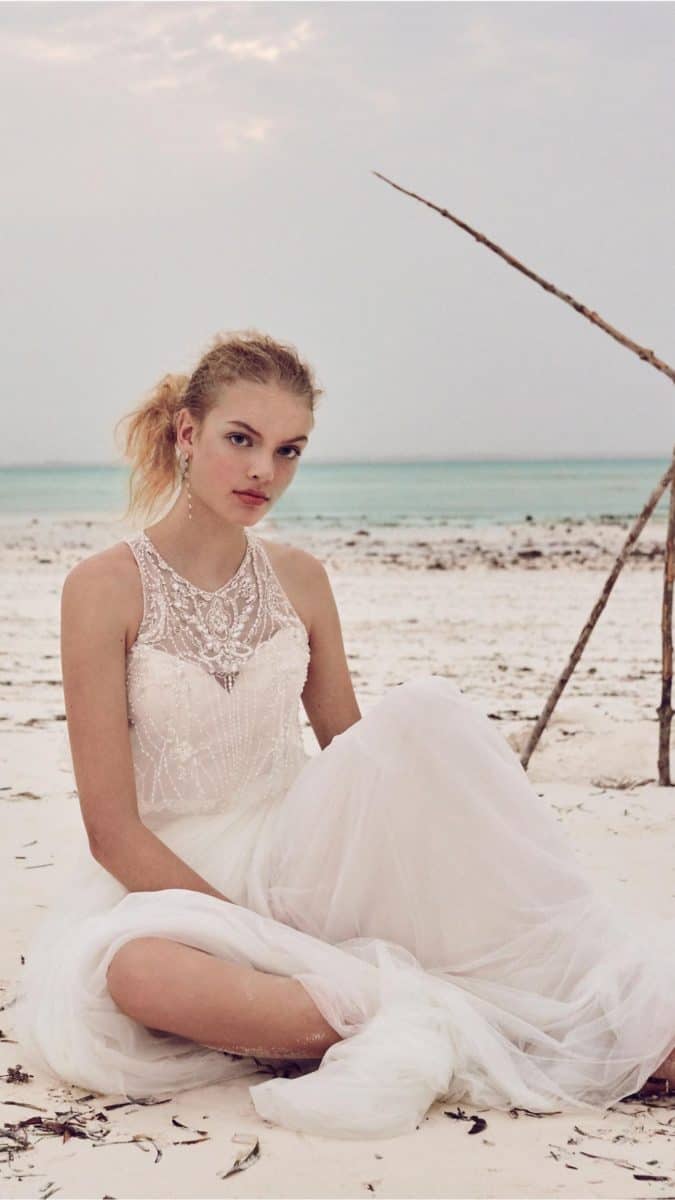 boho beach wedding dress from bhldn