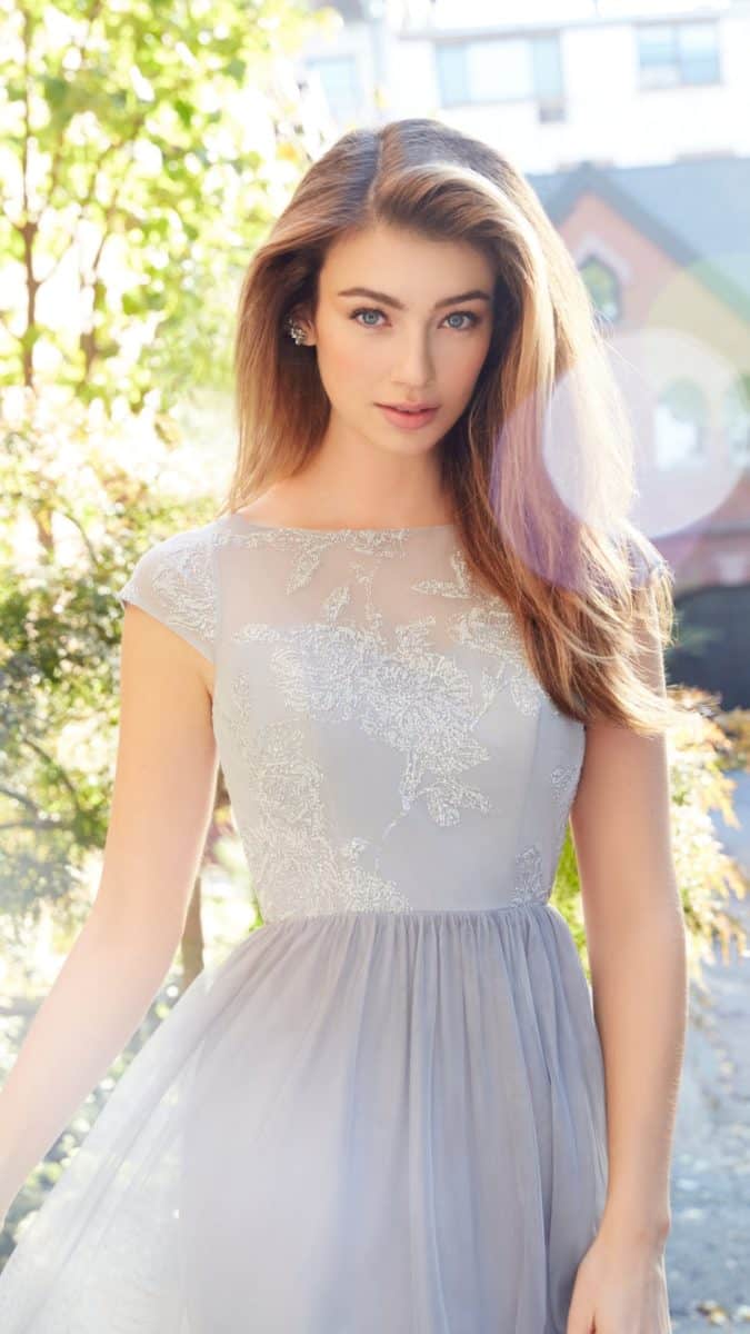 cap sleeve lace hayley paige bridesmaid dresses