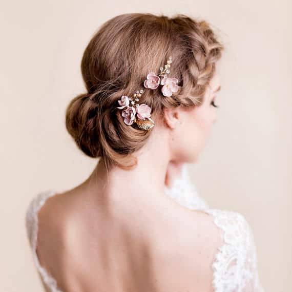 Florentes Wedding Hair Accessories Cherry Blossom Hair Comb