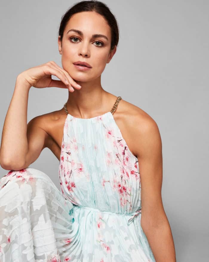 cherry blossom maxi dress by ted baker